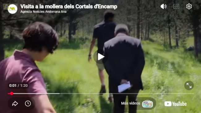 Aprèn continua treballant en l'estudi i conservació de diferents espais naturals d'Andorra